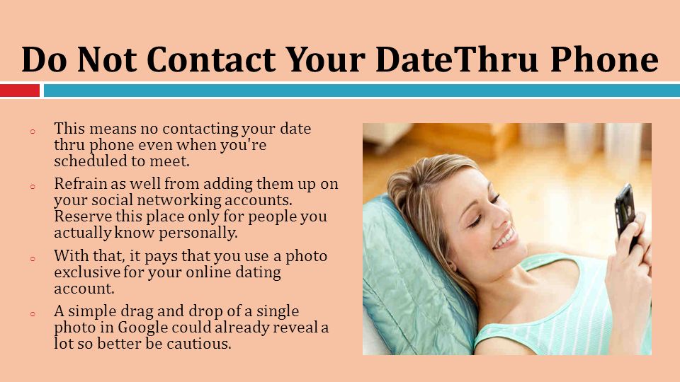 Online dating safety should come in first
