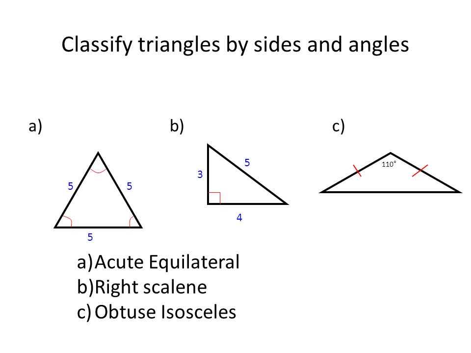 Triangle And Quadrilateral Review Acute Triangle An Acute Triangle Has Three Acute Angles Ppt Download