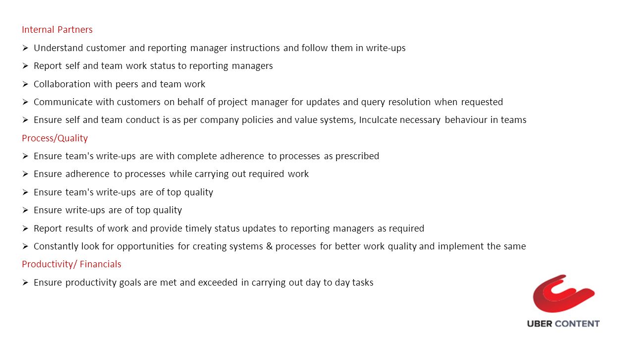 Content Manager: Responsibilities and Job Descriptions 58 Content Manager: Responsibilities and Job Descriptions 89