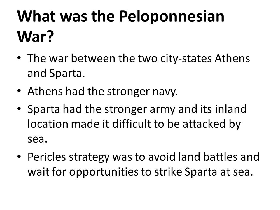 facts about the peloponnesian war