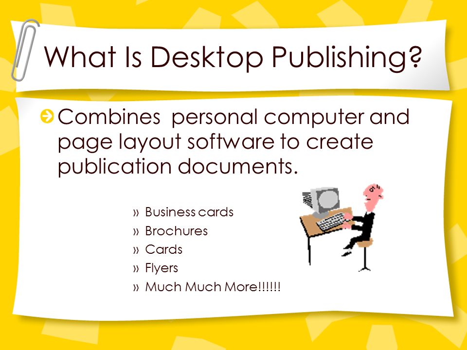 Publishing software