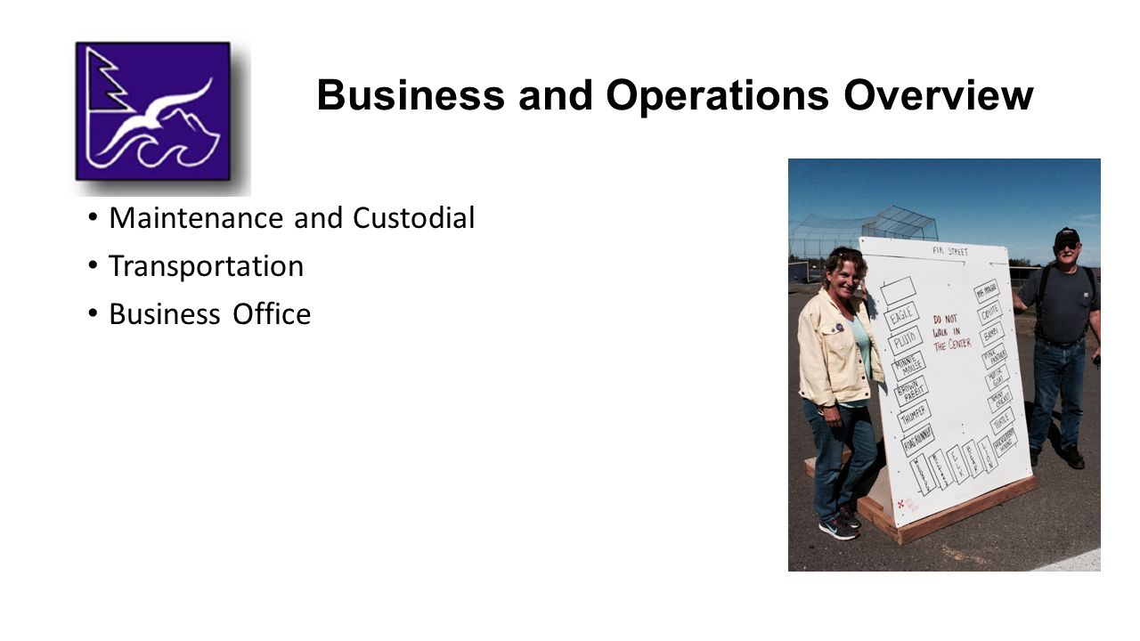 Business and Operations Overview Maintenance and Custodial Transportation Business Office