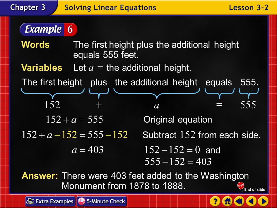Writing Equations Solving Addition and Subtraction problems. - ppt download