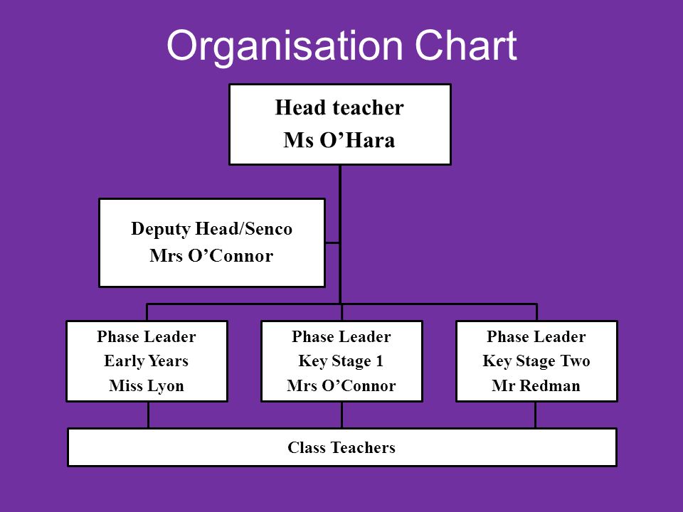 Primary School Organizational Chart