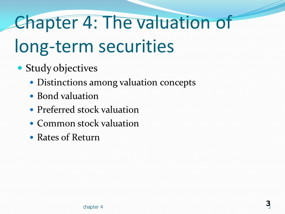 long term securities investment