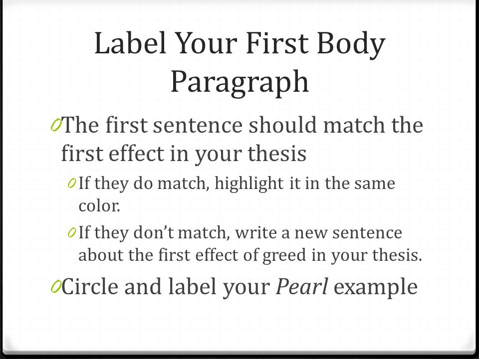 How To Write An Essay With A Thesis Label Your First Body Paragraph The First Sentence Should Match The First Effect In Your Term Paper Essay also How To Write A Proposal Essay Revising Your Expository Essay Label Your Thesis Underline Your Mahatma Gandhi Essay In English
