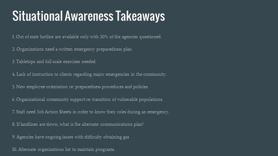 Situational Awareness Takeaways 1.
