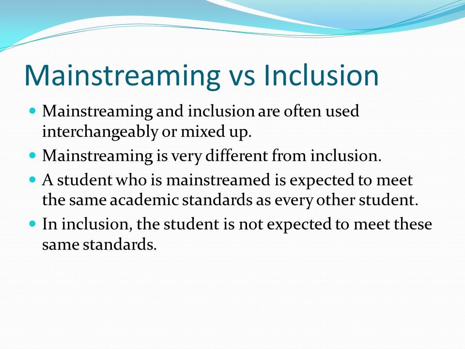 What is Mainstreaming in Special Education?