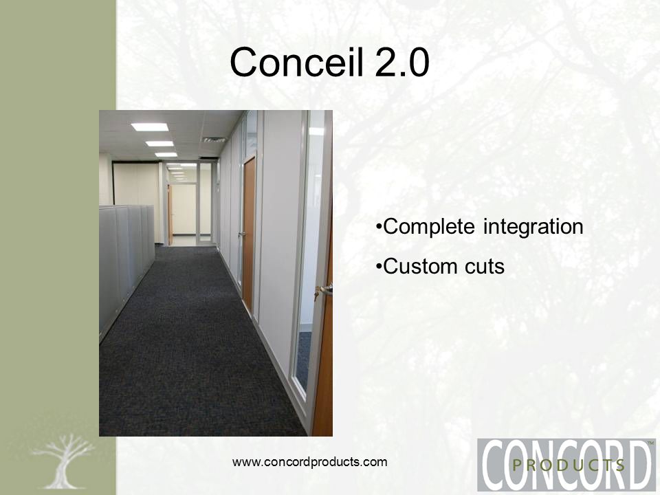 Conceil 2.0 Complete integration Custom cuts