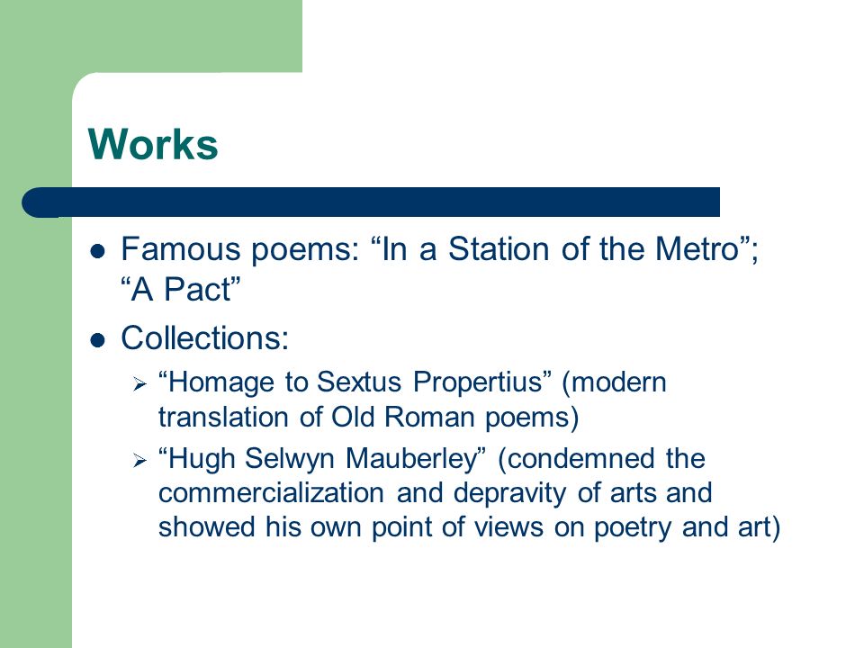 ezra pound in a station of the metro poem