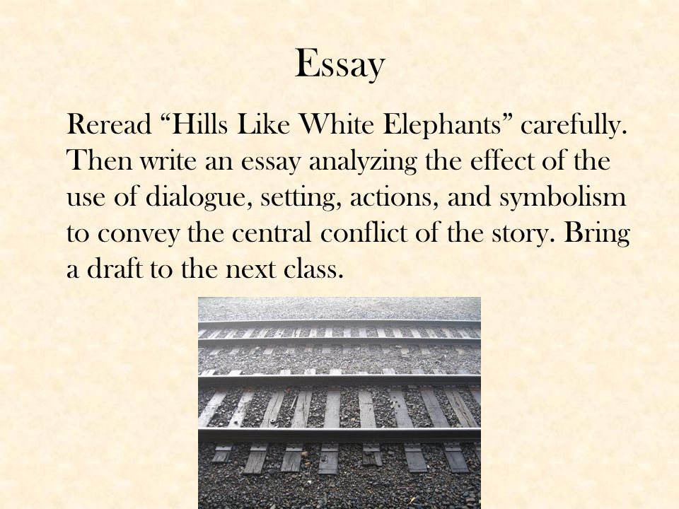 what is the conflict in hills like white elephants