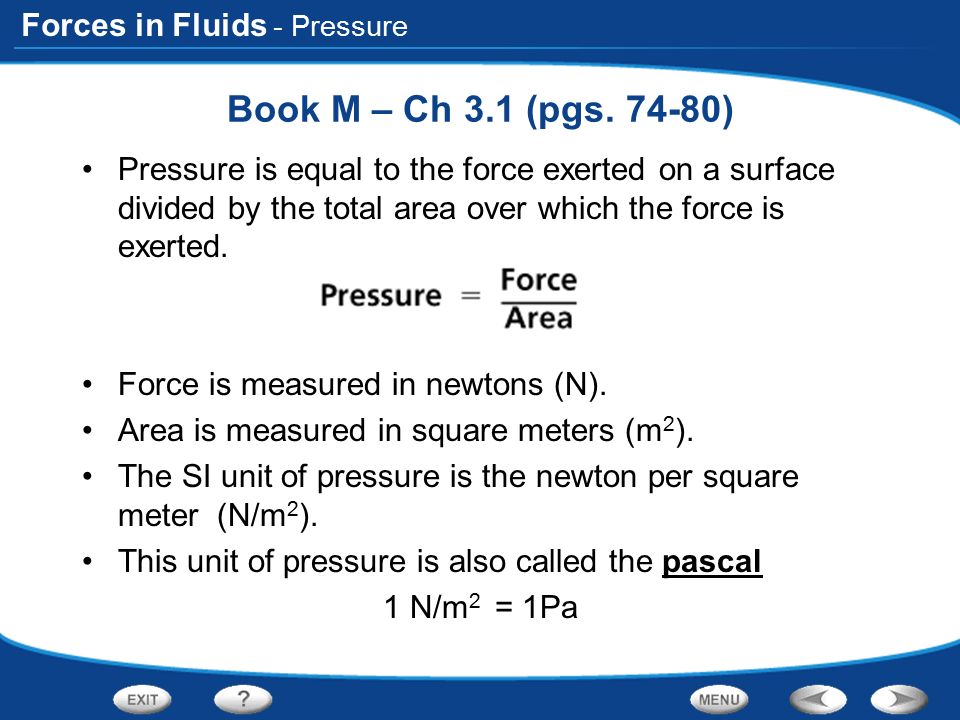 Forces in Fluids Pressure Floating and Sinking Pascal's Principle  Bernoulli's Principle Table of Contents. - ppt download