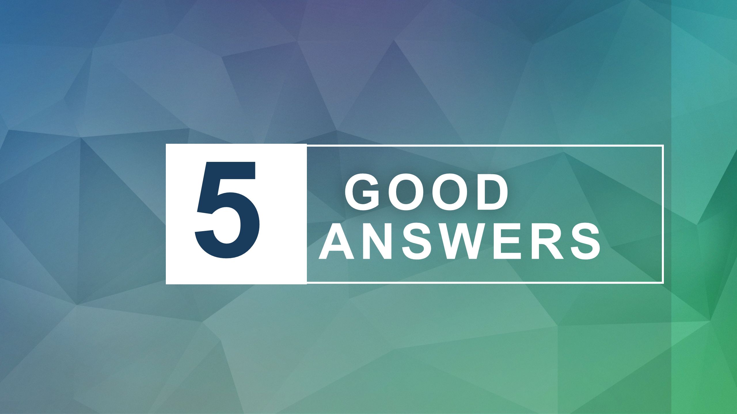 5 GOOD REASONS GOOD REASONS. “COME NOW, AND LET US REASON TOGETHER ...