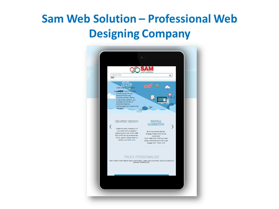 Sam Web Solution – Professional Web Designing Company