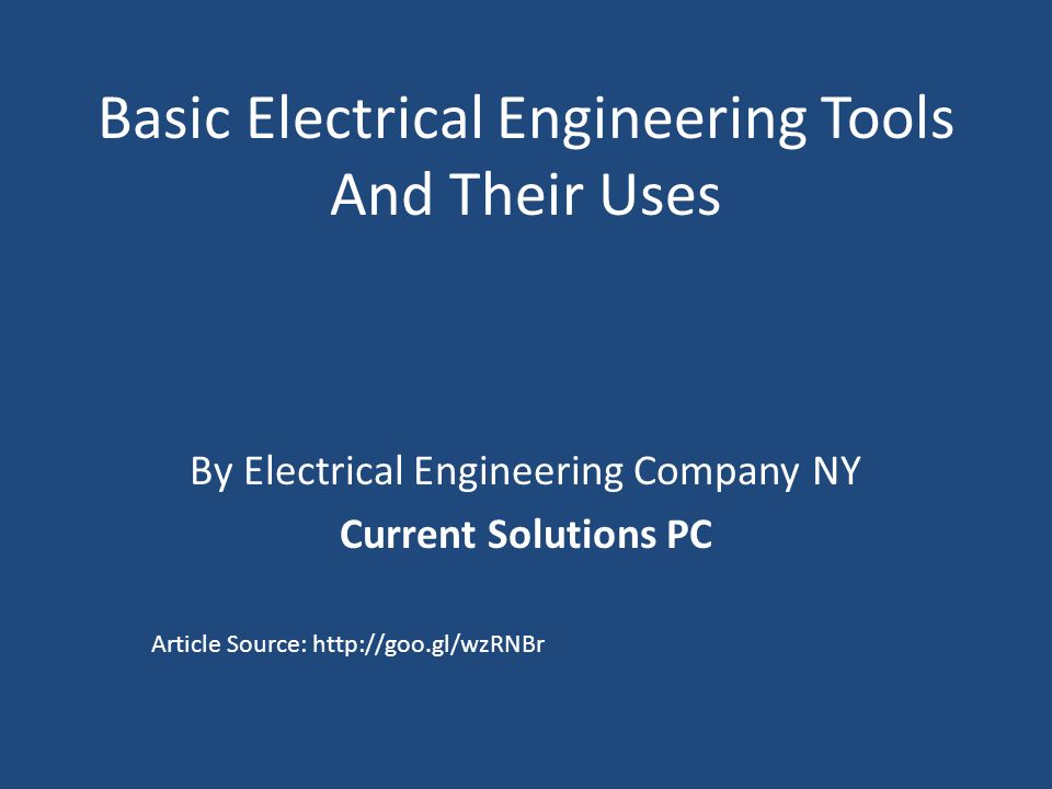 uses of electrical engineering