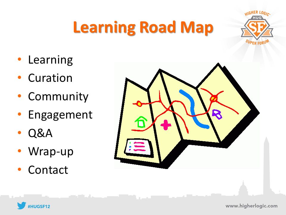 Learning Road Map Learning Curation Community Engagement Q&A Wrap-up Contact