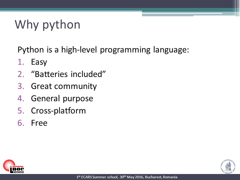 Python coding of MULTIPLY's processing chain Ioannis Binietoglou National  Institute for R&D in Optoelectronics, Bucharest, Romania National  Observatory. - ppt download