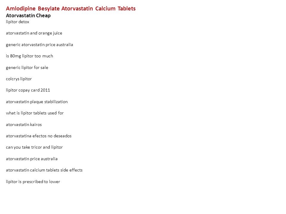 Lipitor cost australia