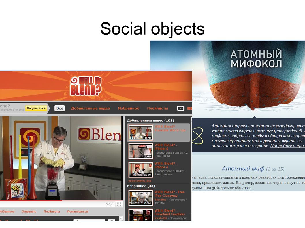 Social objects