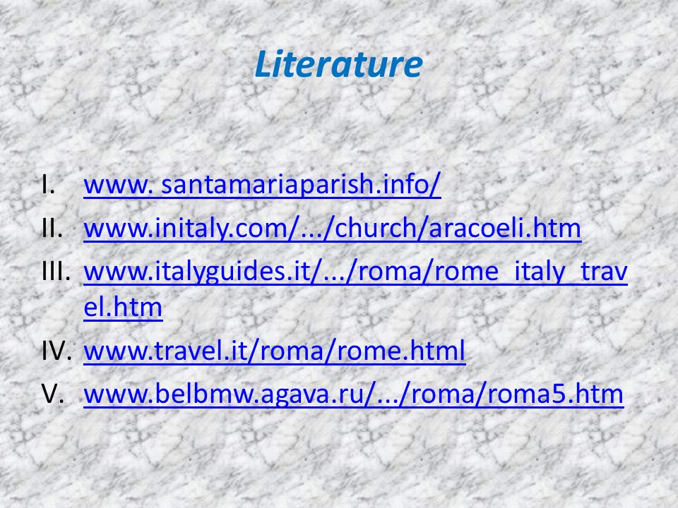 Literature I.www. santamariaparish.info/www.