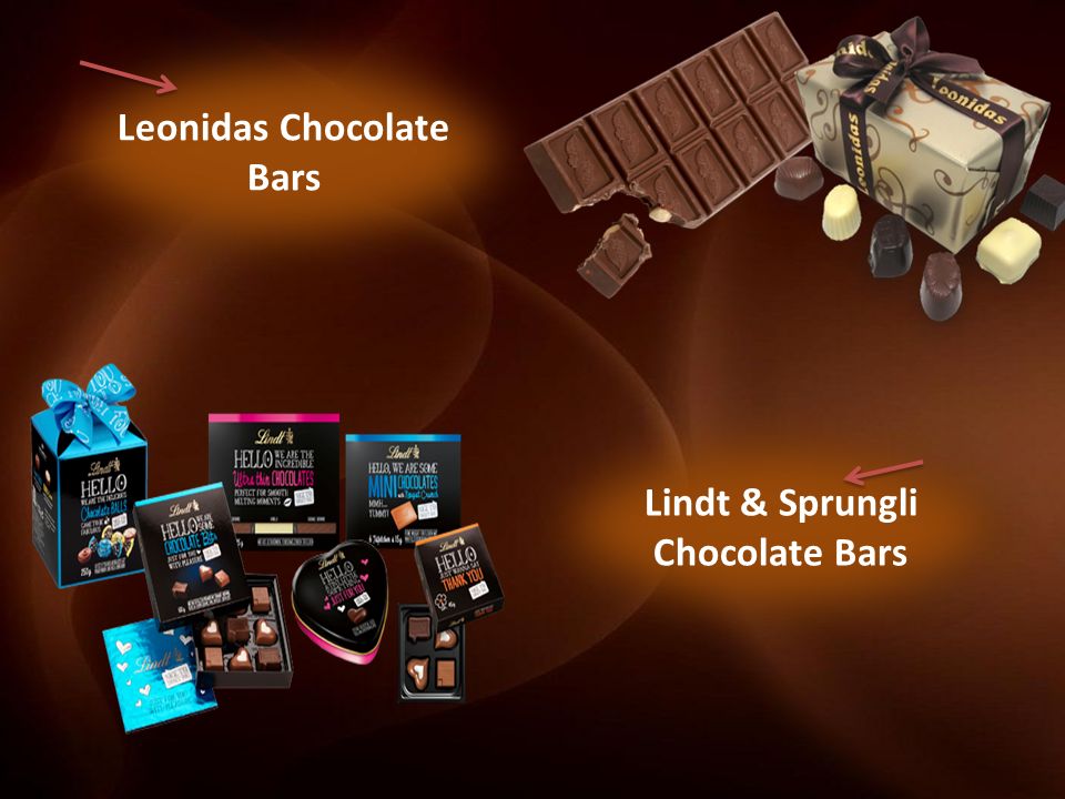 Lindt & Sprungli Chocolate Bars Lindt & Sprungli Chocolate Bars Leonidas Chocolate Bars