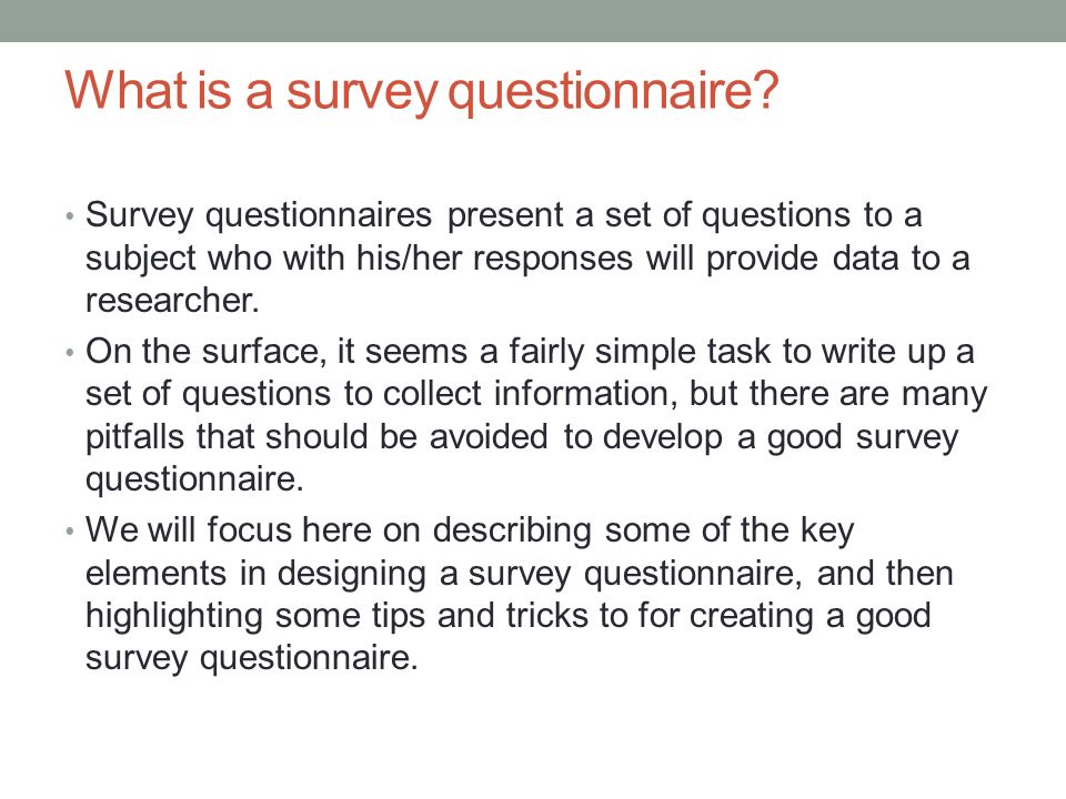 Creating A Survey What Is A Survey Questionnaire Survey - what is a survey questionnaire