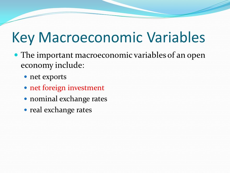 Macroeconomic Variables