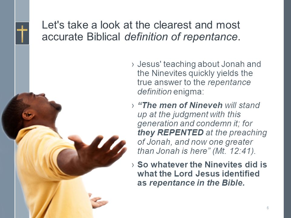 what is the biblical definition of repentance