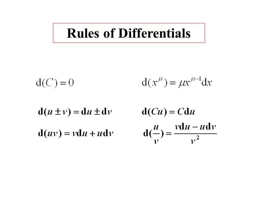 Differentiation 3 Basic Rules of Differentiation The Product and ...