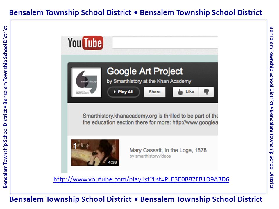 Bensalem Township School District   list=PLE3E0B87FB1D9A3D6