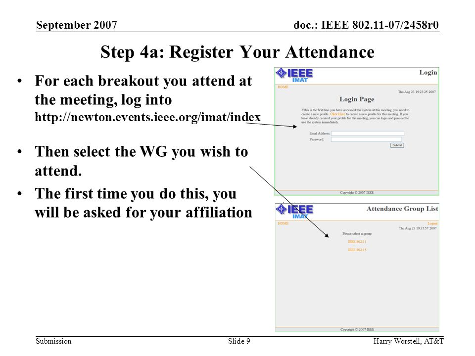doc ieee 2458r0 submission september 2007 harry worstell