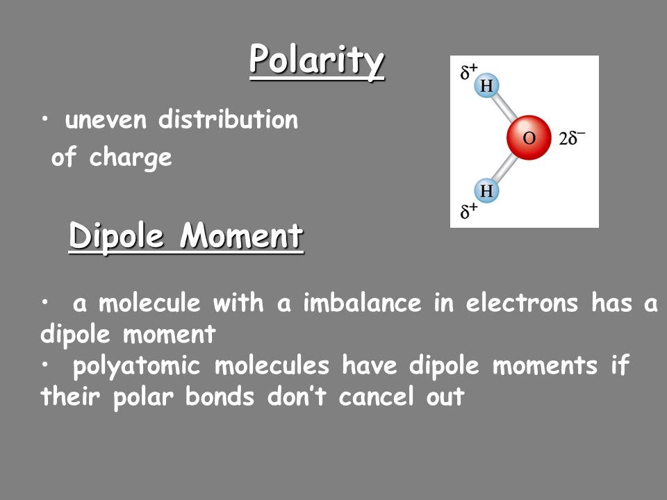 Polar-Covalent bonds Nonpolar-Covalent bonds Covalent Bonds  Electrons are unequally shared  Electronegativity difference between.3 and 1.7  Electrons are equally shared  Electronegativity difference of 0 to 0.3