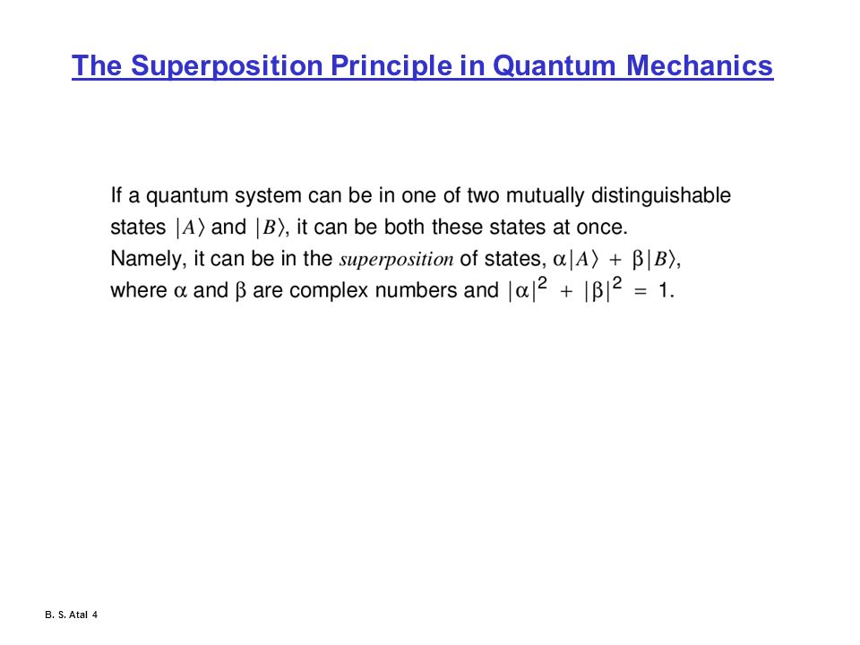 Using Principles of Quantum Mechanics for Separating Mixed Signals Issues  to discuss □ What is quantum mechanics (QM)? □ Why QM framework is useful  for. - ppt download