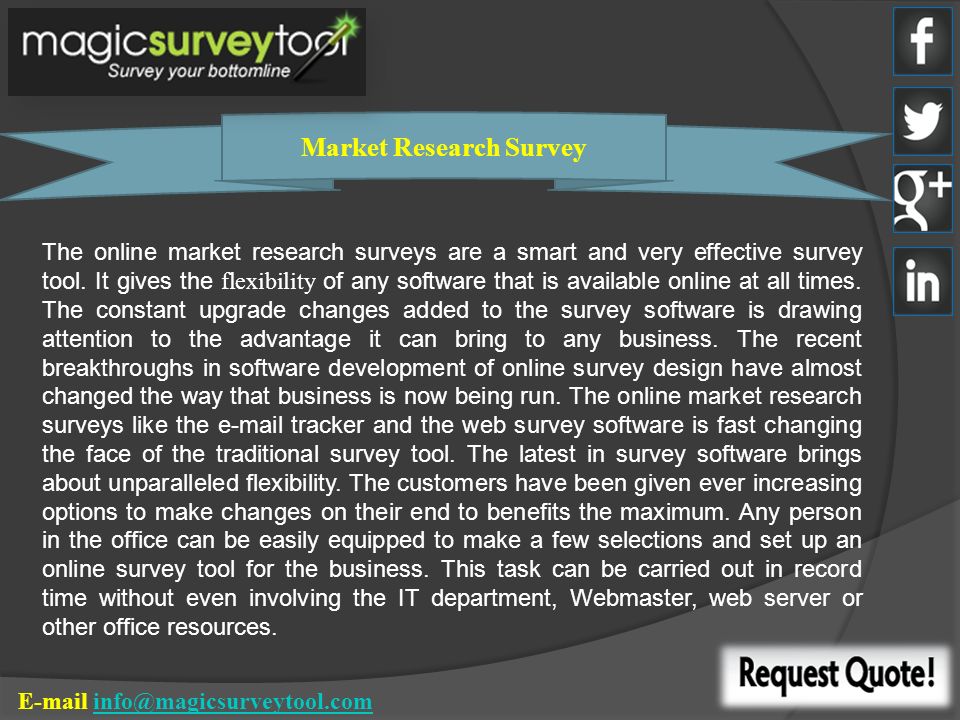 Market Research Surveys Play An Important Role In Improving - 