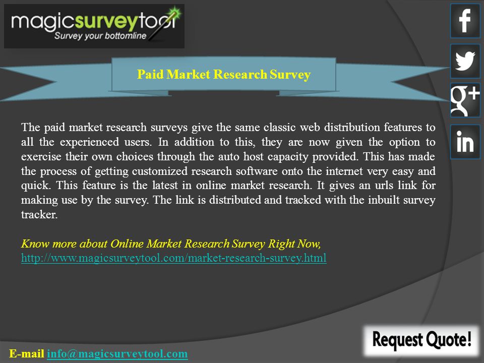 Market research surveys paid market research