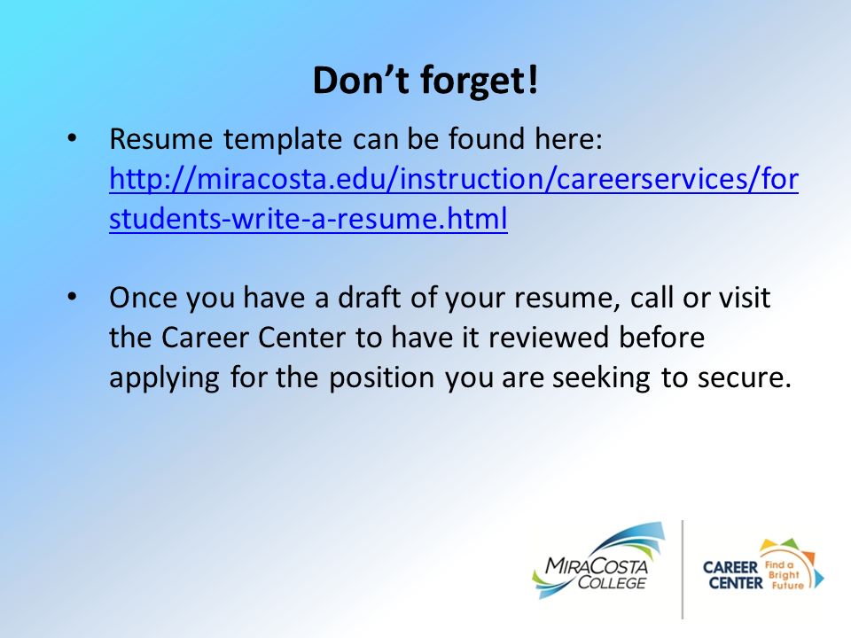 Writing Your Resume Julie Essman Student Employment Specialist New Employment Specialist Resume Writing Your Resume Julie Essman Student Employment Specialist New Employment Specialist Resume