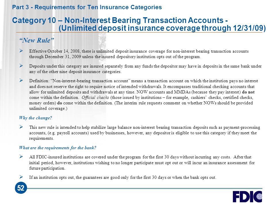 Federal Deposit Insurance 
