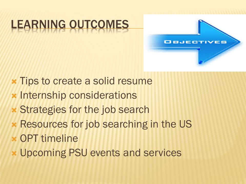 whats your plan tips to create a solid resume internship job search resources
