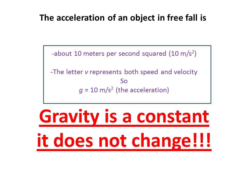 You will be able to calculate Instantaneous speed Average speed Of falling  or rising objects. - ppt download