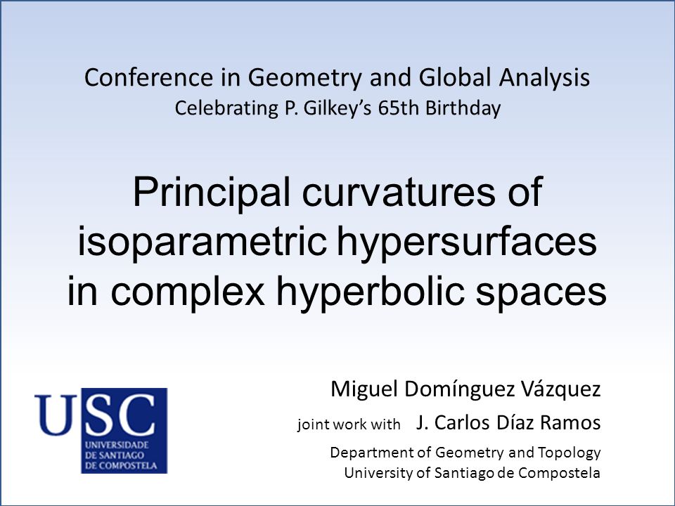 Principal Curvatures Of Isoparametric Hypersurfaces In Complex Principal Curvatures Of Isoparametric Hypersurfaces In Complex