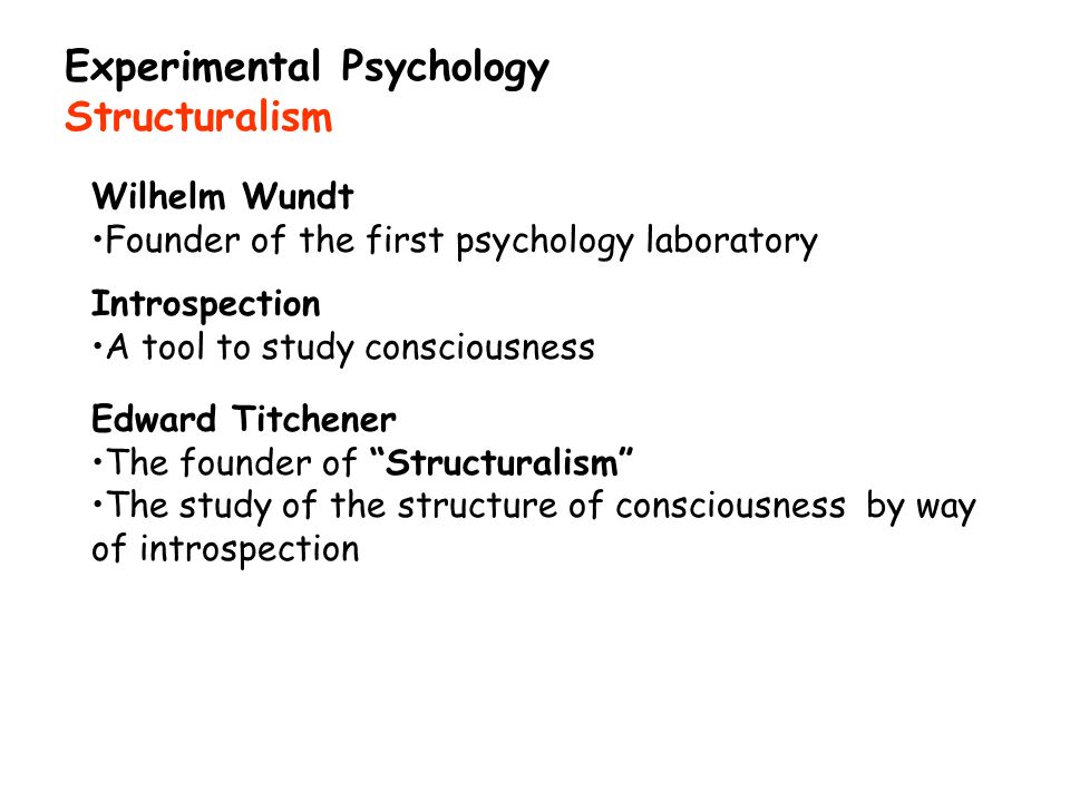 wilhelm wundt theory of structuralism