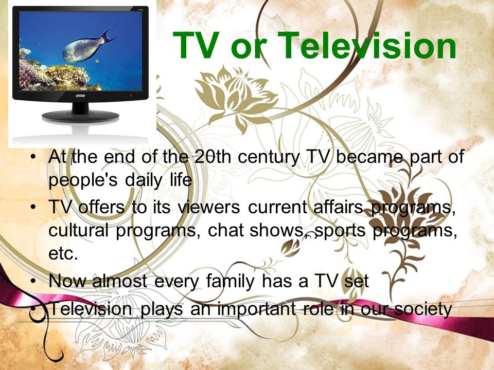 importance of television in our life