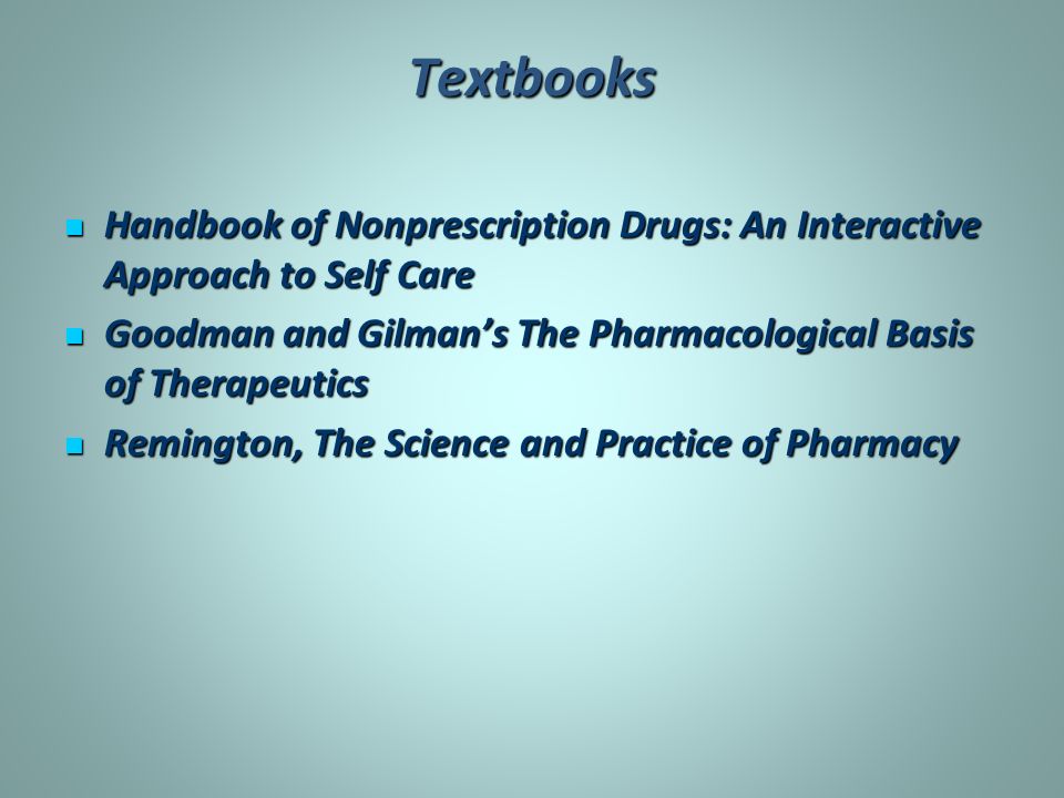 Handbook of Nonprescription Drugs An Interactive Approach to SelfCare