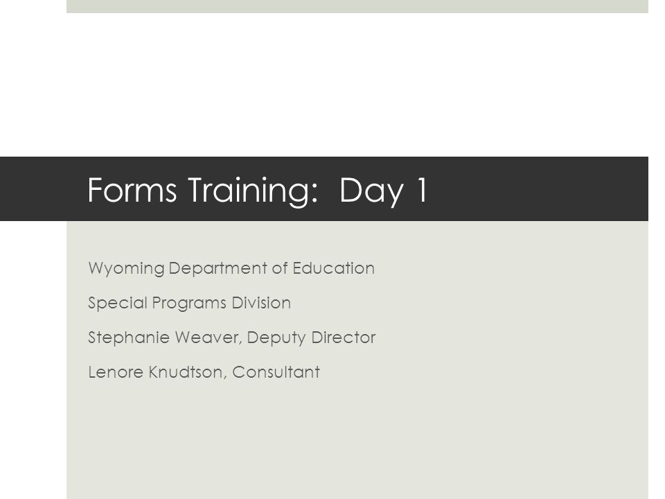 Procedural Safeguards Wyoming Department Of Education State >> Forms Training Day 1 Wyoming Department Of Education Special Procedural Safeguards Wyoming Department Of Education State >> Forms Training Day 1 Wyoming Department Of Education Special