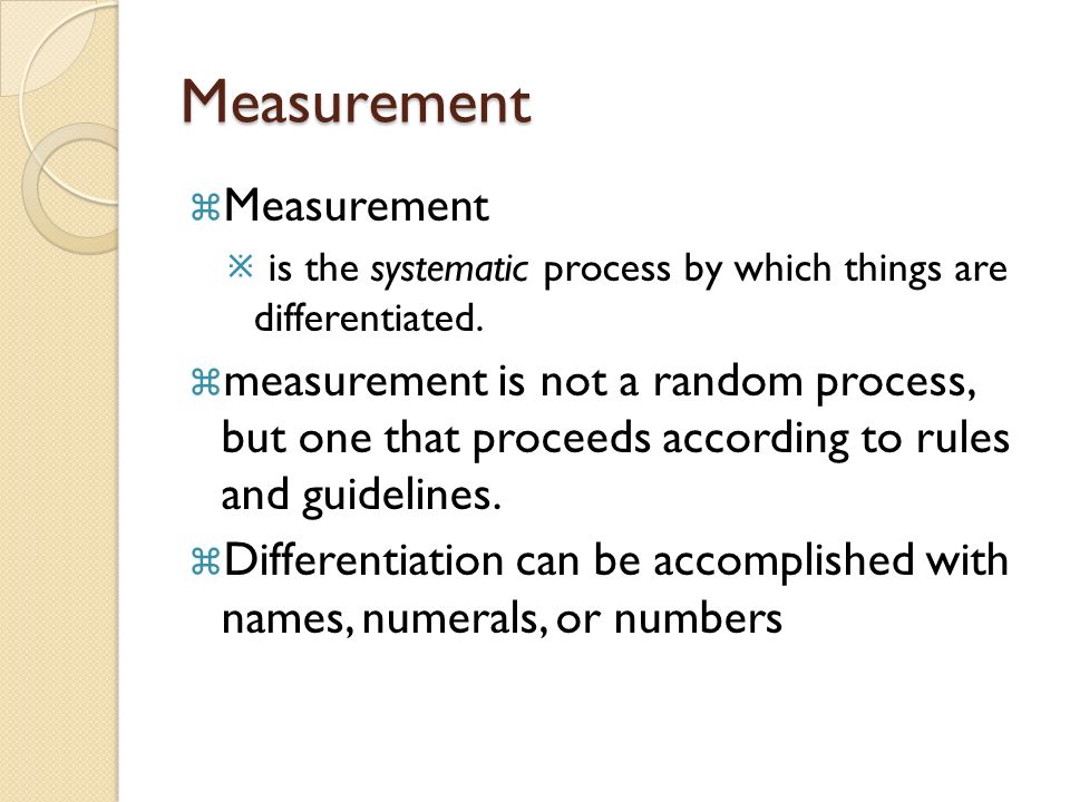 Measurement. Measurements Physical therapists use measurements to help ...
