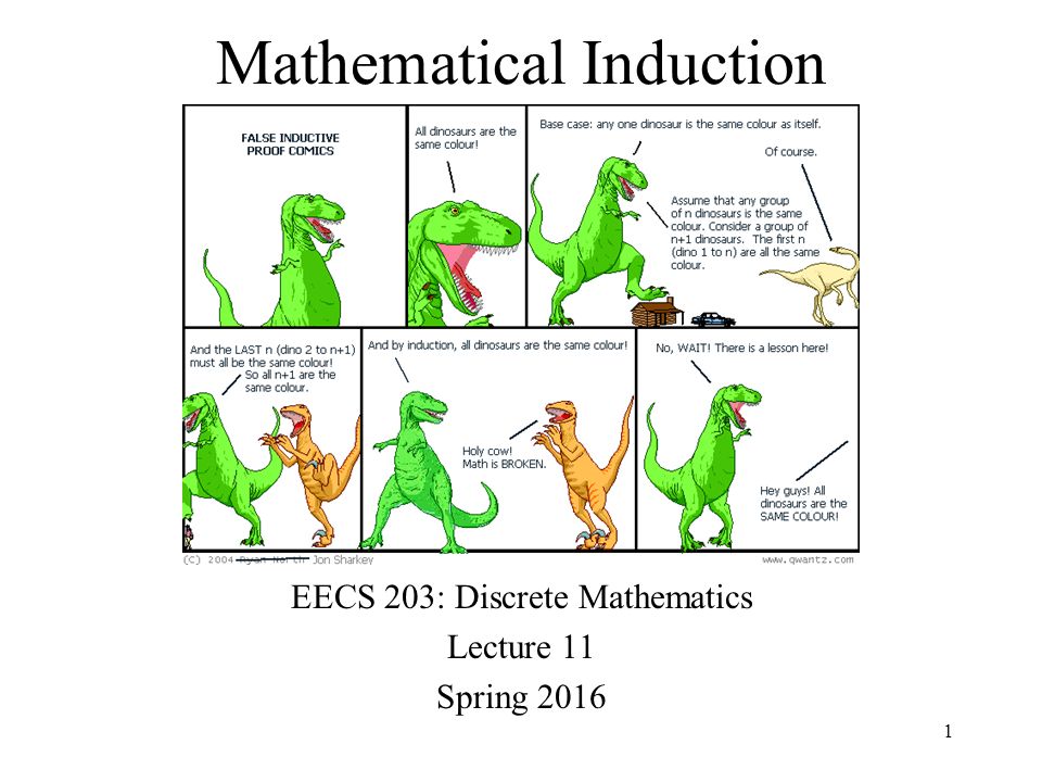 Mathematical Induction EECS 203: Discrete Mathematics Lecture 11 Spring