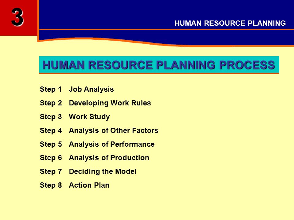 steps of human resource planning process