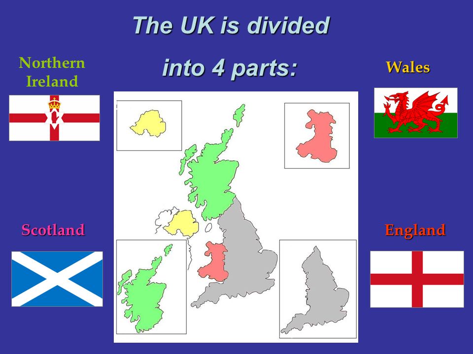 The uk consists of countries