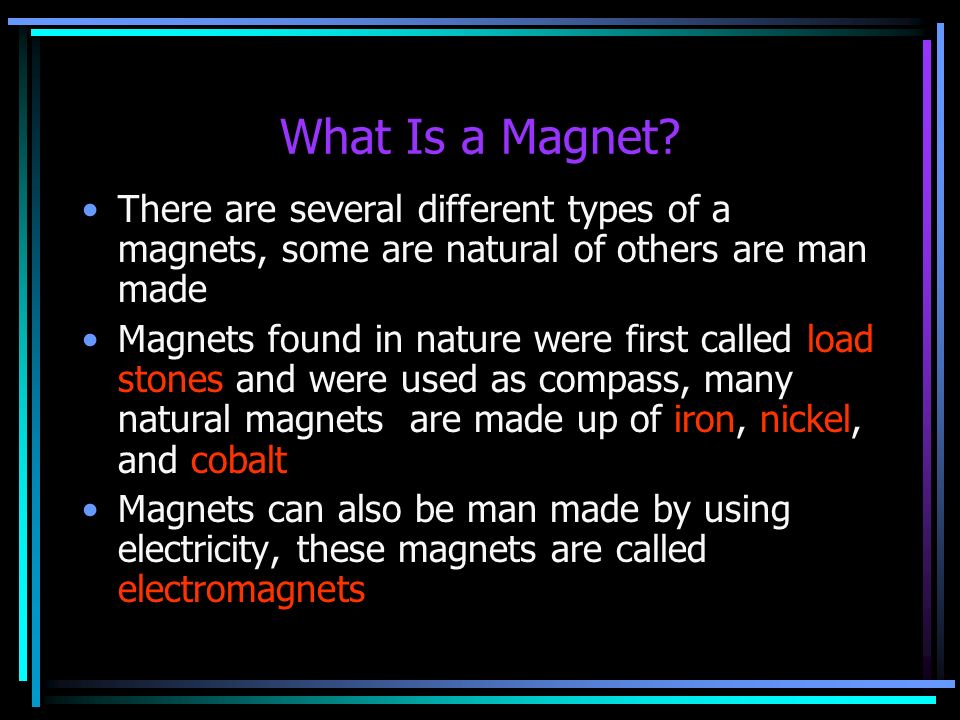 what are magnets made from