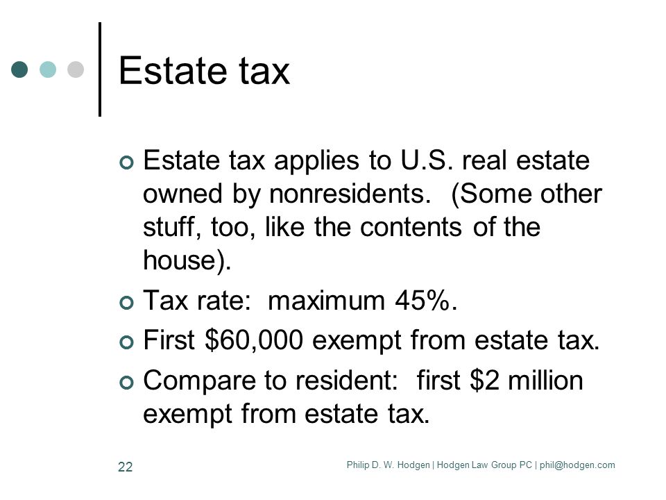 Philip D. W. Hodgen Hodgen Law Group PC 1 U.S. Real Estate